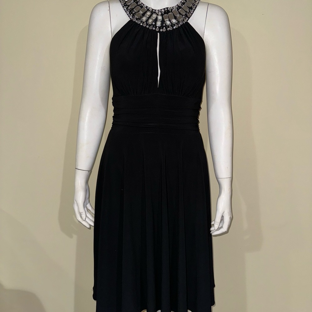 Cocktail, little black dress with crystal embellishment